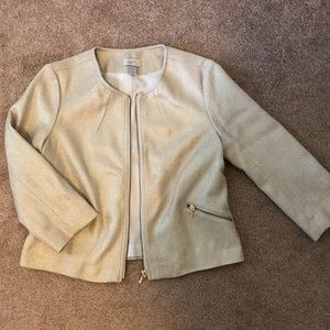 LOFT Gold Sparkle Blazer / Jacket